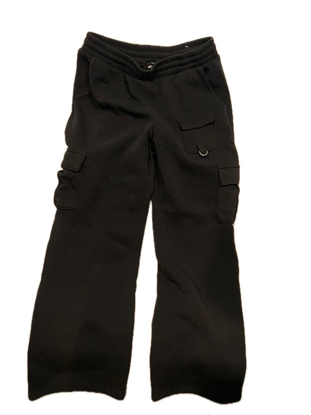 No Comment Cargo Sweatpants Black Womans XL